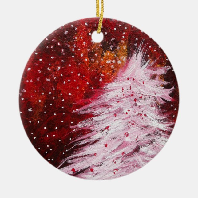 The Christmas Tree Ceramic Tree Decoration (Front)