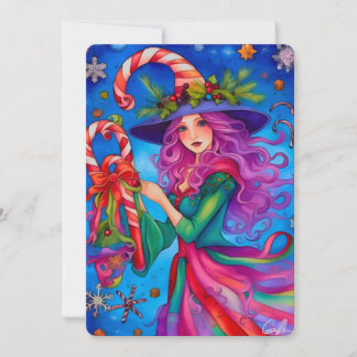 The Christmas Witch 4 design Holiday Card