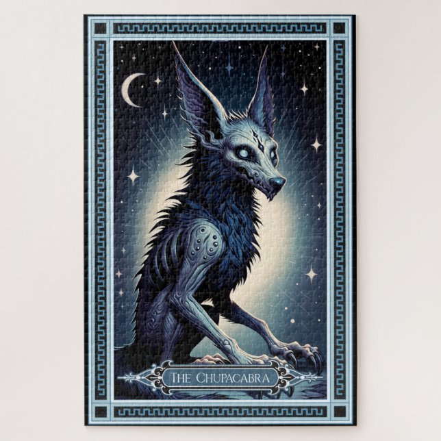 The Chupacabra Tarot Card Jigsaw Puzzle (Vertical)
