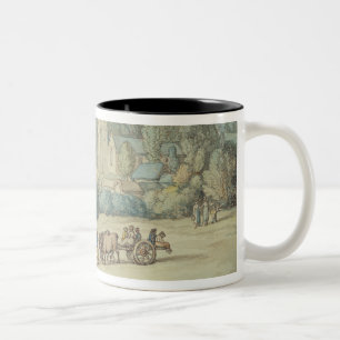 The Church and Village of St. Cue, Cornwall, c.181 Two-Tone Coffee Mug