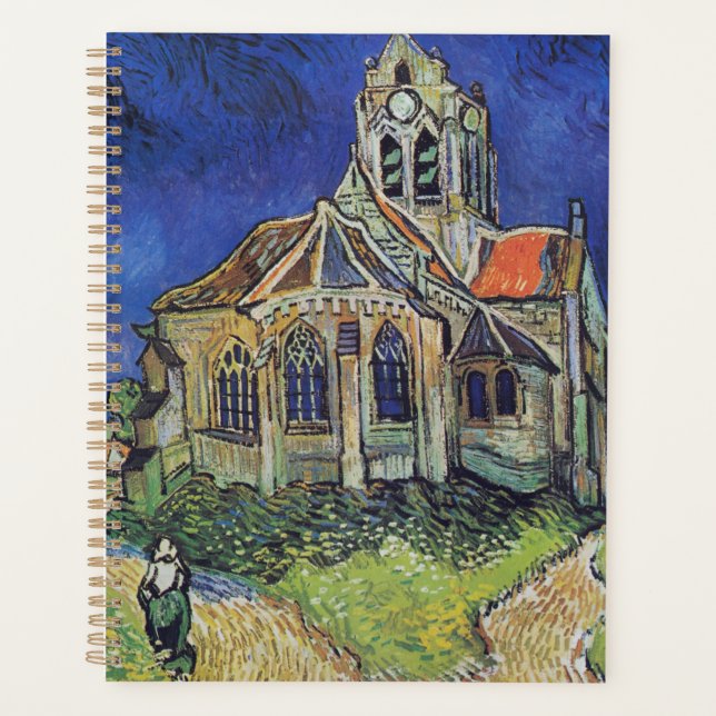 The Church at Auvers 1890 by Vincent van Gogh Planner (Front)