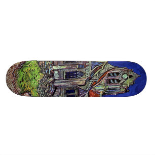 The Church at Auvers by Vincent van Gogh 1890 Skateboard