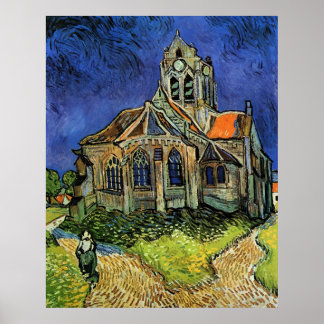 The Church at Auvers by Vincent van Gogh Poster