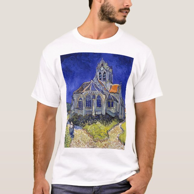 The Church at Auvers, Van Gogh T-Shirt (Front)