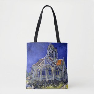 The Church at Auvers, Van Gogh Tote Bag