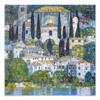The Church in Cassone | Gustav Klimt | Poster