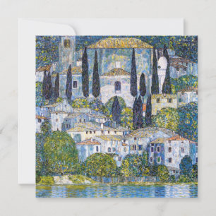 The Church in Cassone   Gustav Klimt   Poster