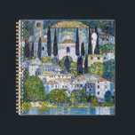 The Church in Cassone | Gustav Klimt | Poster Notebook<br><div class="desc">The Church in Cassone is a 1913 painting by Gustav Klimt.</div>