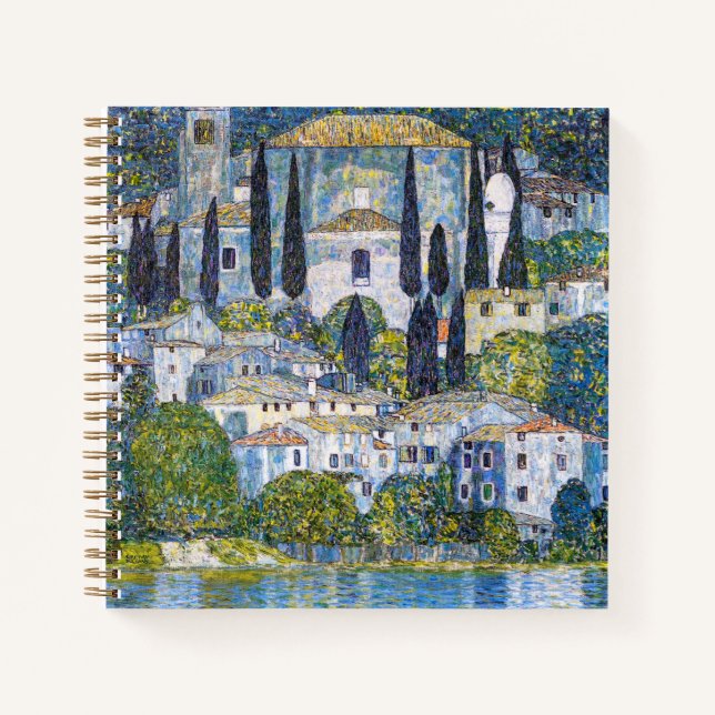 The Church in Cassone | Gustav Klimt | Poster Notebook (Front)
