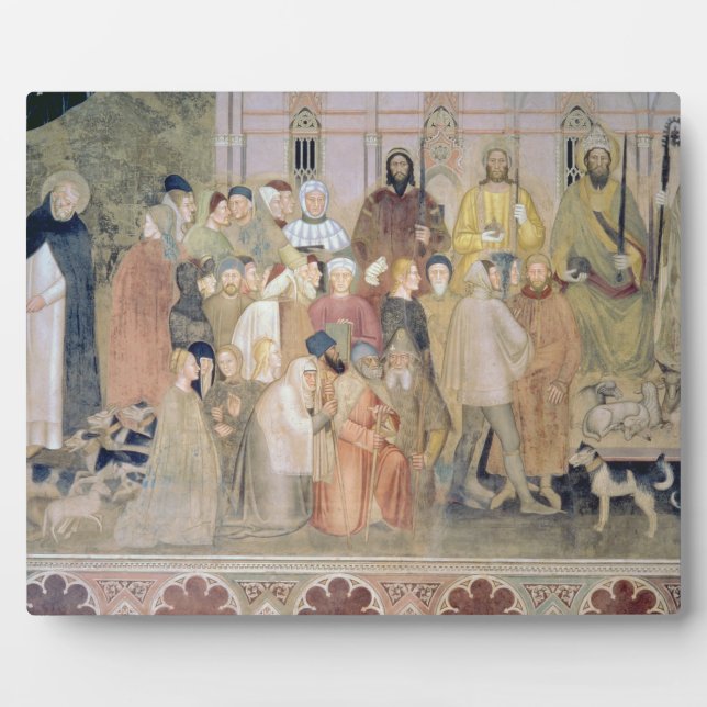 The Church Militant and Triumphant, detail, from t Plaque (Front)