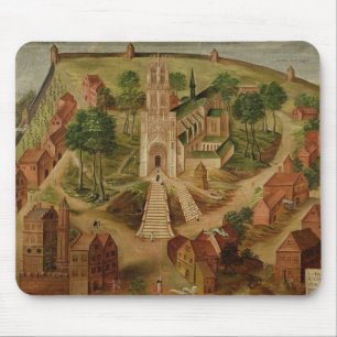 The Church of Saint-Gery Mouse Mat