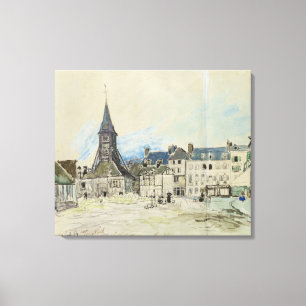 The Church of Sainte-Catherine, Honfleur, 1864 Canvas Print