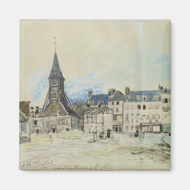The Church of Sainte-Catherine, Honfleur, 1864 Magnet (Front)