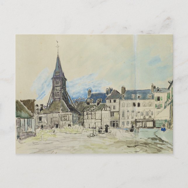 The Church of Sainte-Catherine, Honfleur, 1864 Postcard (Front)