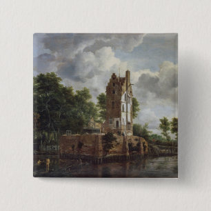The Church Tower 15 Cm Square Badge