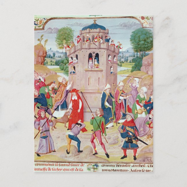 The Church under attack from heretics, Flemish Postcard (Front)