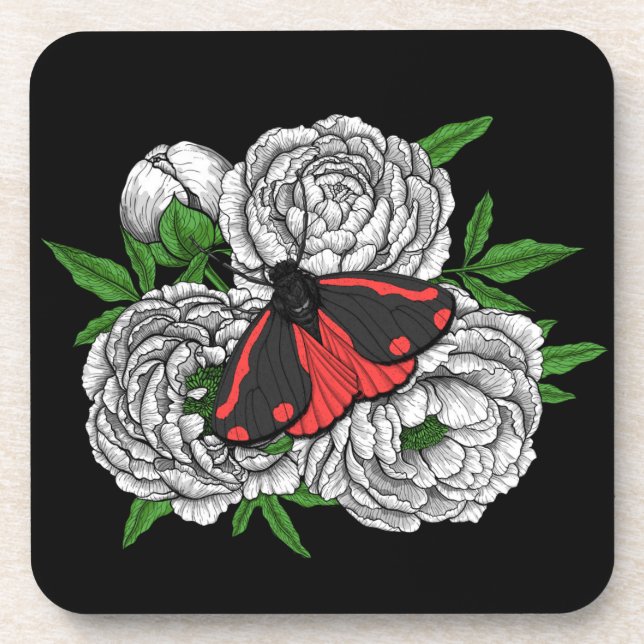 The cinnabar moth coaster (Front)