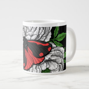 The cinnabar moth large coffee mug