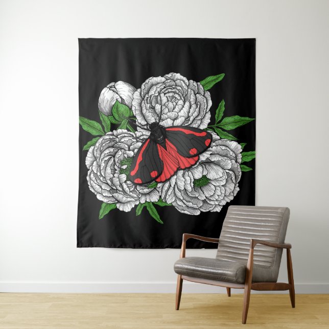 The cinnabar moth tapestry (In Situ)