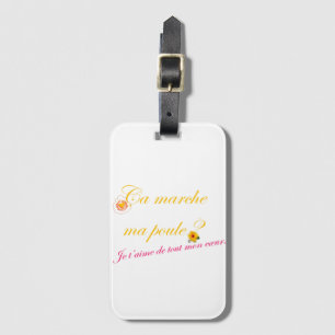 The cinnamon apple-Card games Luggage Tag