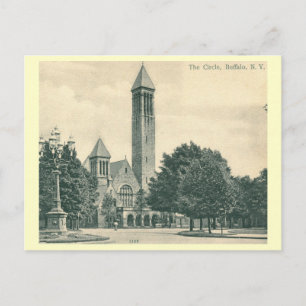 The Circle, Buffalo, New York Vintage Postcard