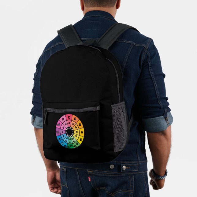 The Circle of Fifths Printed Backpack (Insitu (Model))