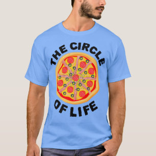 The Circle Of Life Pizza Lover Eating Pizza Italia T-Shirt