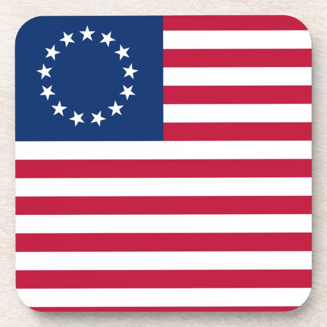 The Circle of Stars, American Flag by Betsy Ross Coaster (Front)