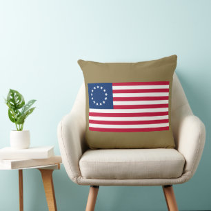 The Circle of Stars, American Flag by Betsy Ross Cushion