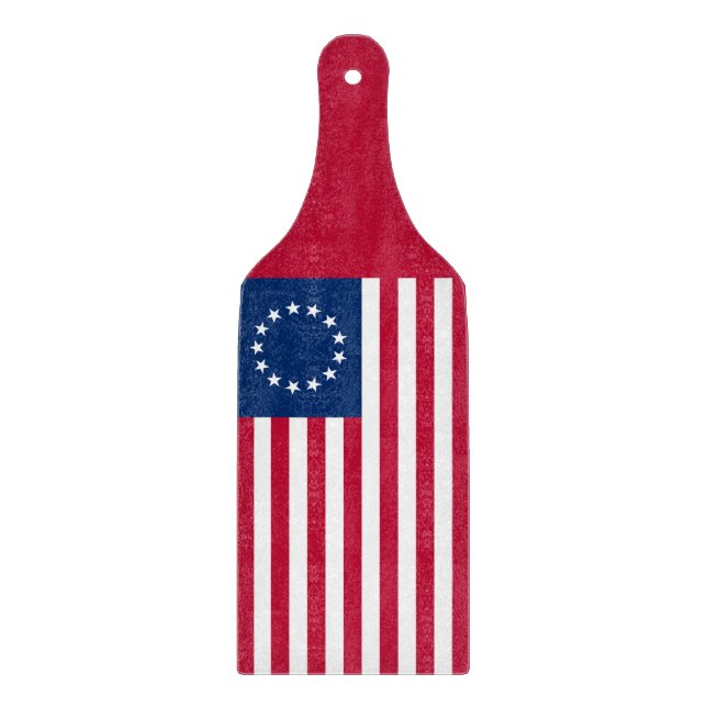 The Circle of Stars, American Flag by Betsy Ross Cutting Board (Front)