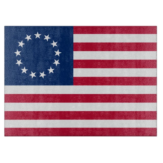 The Circle of Stars, American Flag by Betsy Ross Cutting Board (Front)