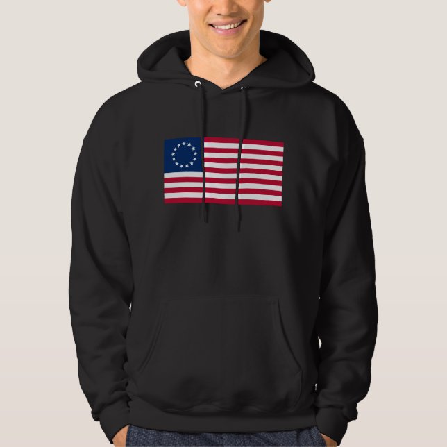The Circle of Stars, American Flag by Betsy Ross Hoodie (Front)