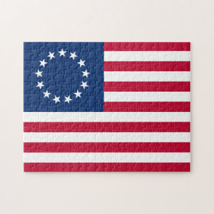 The Circle of Stars, American Flag by Betsy Ross Jigsaw Puzzle