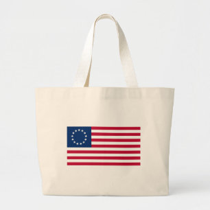 The Circle of Stars, American Flag by Betsy Ross Large Tote Bag