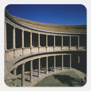 The Circular Courtyard of the Palace of Charles Square Sticker