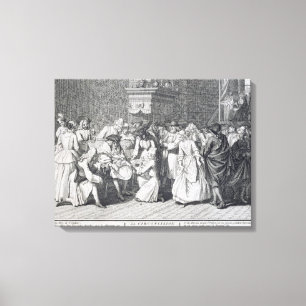 The Circumcision Ceremony (engraving) Canvas Print