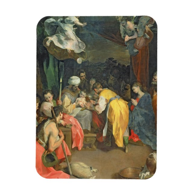 The Circumcision of Christ, 1590 (oil on canvas) Magnet (Vertical)