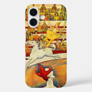 The Circus by Georges Seurat, Vintage Fine Art iPhone 16 Case