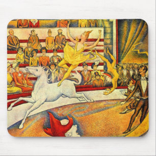 The Circus by Georges Seurat, Vintage Fine Art Mouse Mat