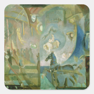 The Circus, c.1910 Square Sticker