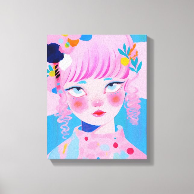 The Circus Clown Canvas Print (Front)