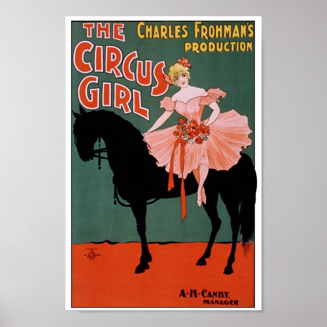 The Circus Girl - on horse Poster (Front)