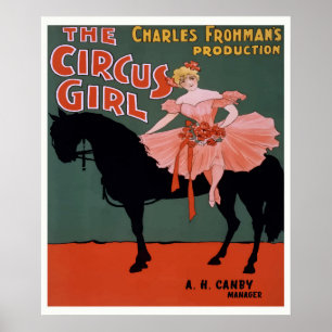 The Circus Girl Theatre Poster circa 1897