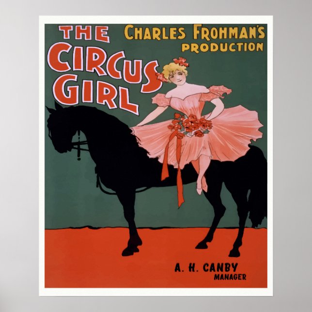 The Circus Girl Theatre Poster circa 1897 (Front)