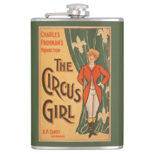 The Circus Girl Theatrical Poster #1 Hip Flask