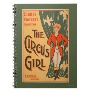 The Circus Girl Theatrical Poster #1 Notebook