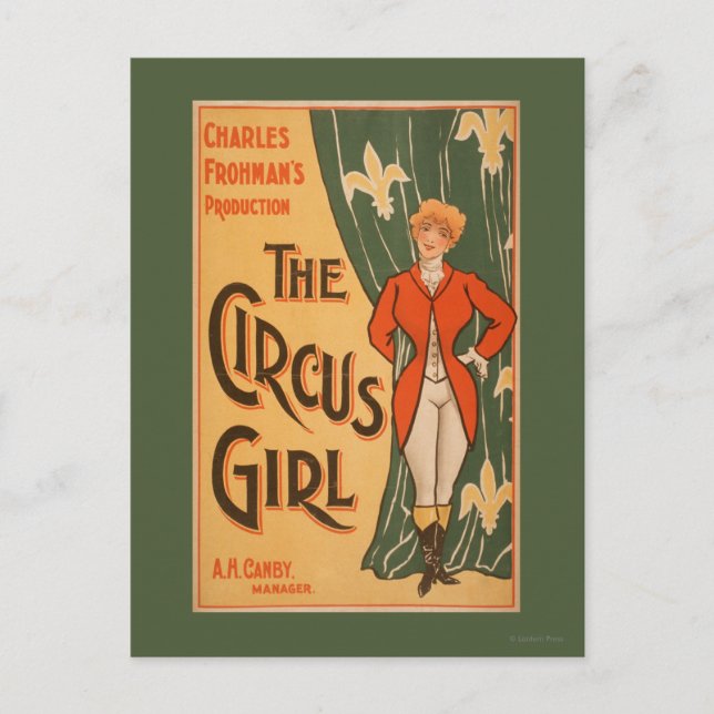 The Circus Girl Theatrical Poster #1 Postcard (Front)
