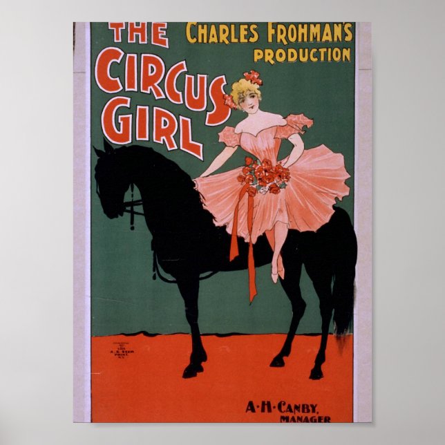 The Circus Girl Vintage Theatre Poster (Front)