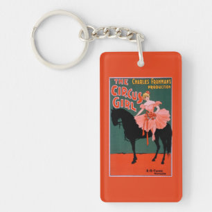 The Circus Girl - Woman on Horse Theatrical Key Ring
