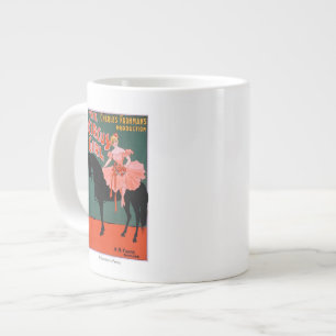 The Circus Girl - Woman on Horse Theatrical Large Coffee Mug